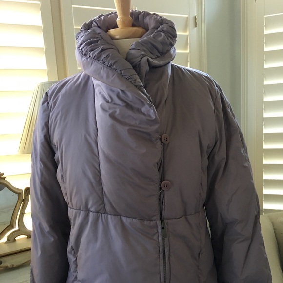 Sale! ARMANI COLLEZIONI Lavender Puffer Jacket M-L - Picture 2 of 8